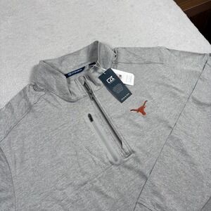 Cutter & Buck Shirt Mens 3XT Gray Moisture‎ Wicking Sun Protection Quarter Zip